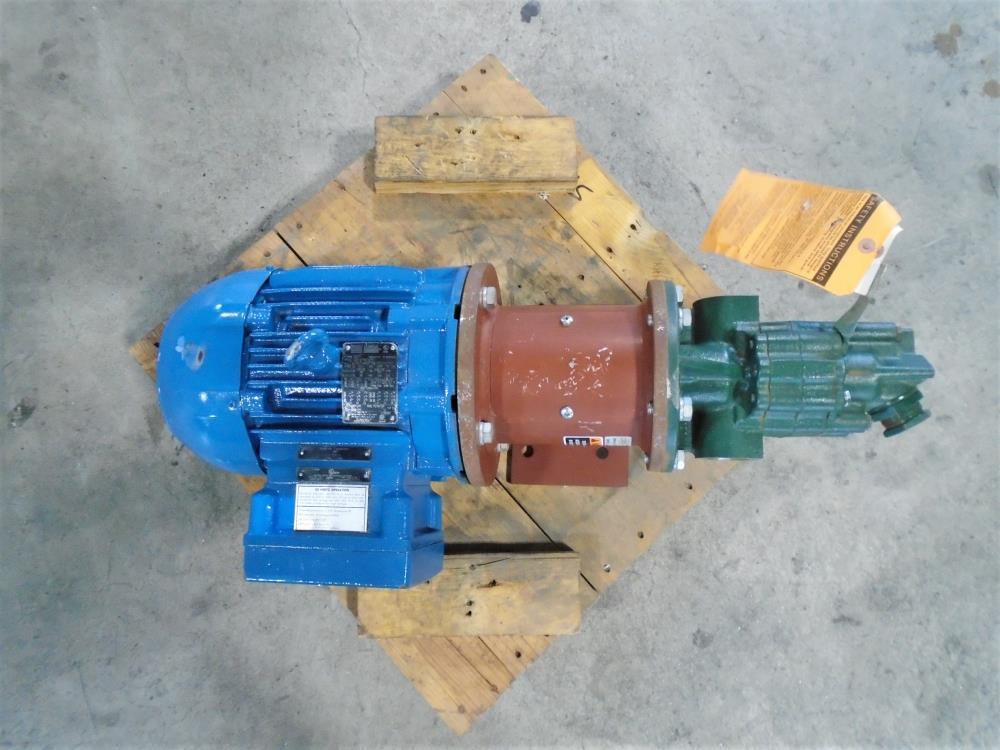 Roper Gear Pump, Type 1, Fig 18AM16 with WEG 3 HP Motor 00318XT3E182TC